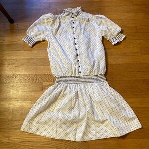 Girls size 14 vintage peplum dress